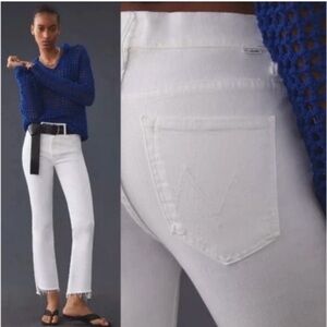 Mother Jeans The Insider Crop Step Fray in Fairest of Them All